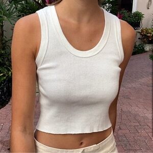 White Brandy Melville Connor Tank